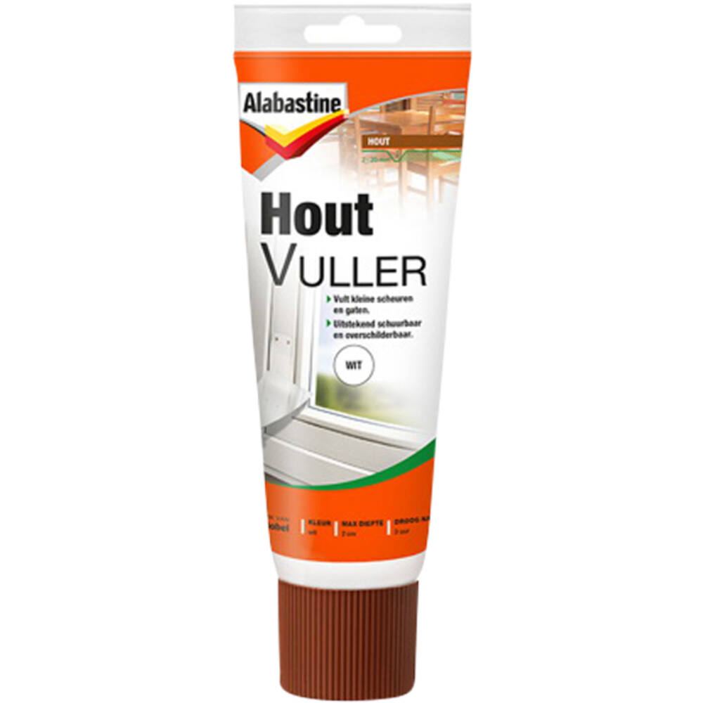 Alabastine Houtvuller Wit 330 g Tube