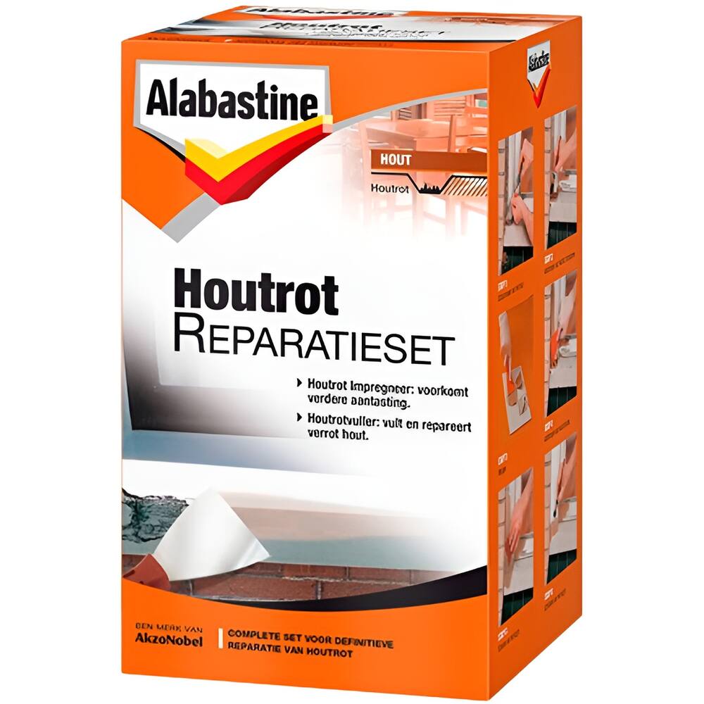 Alabastine Houtrot Reparatieset 2 Componenten 2x250 g