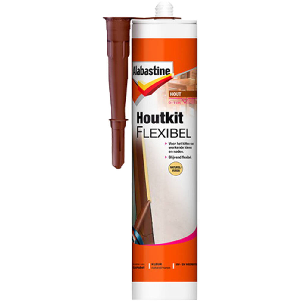 Alabastine Houtkit Flexibel Naturel/Vuren Koker 300 ml