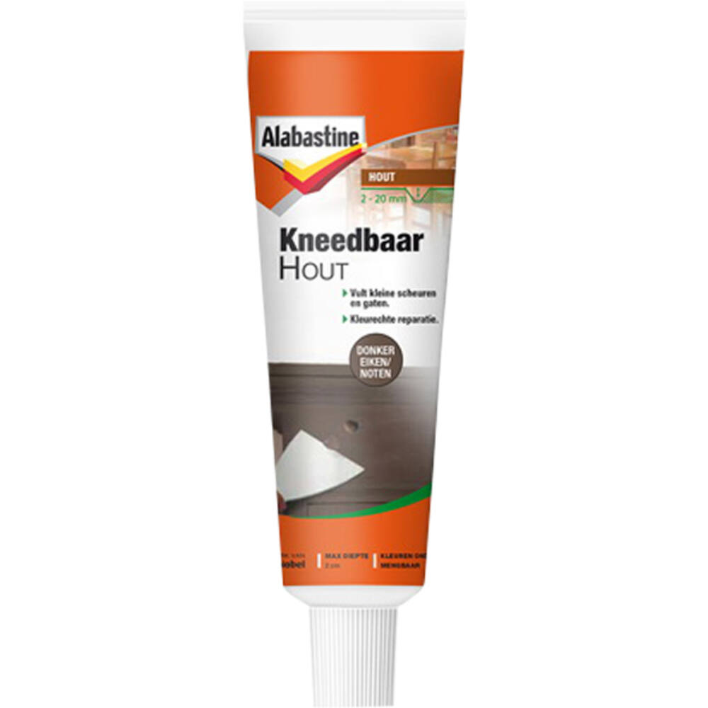 Alabastine Kneedbaar Hout Donker Eiken/Noten Tube 75 g