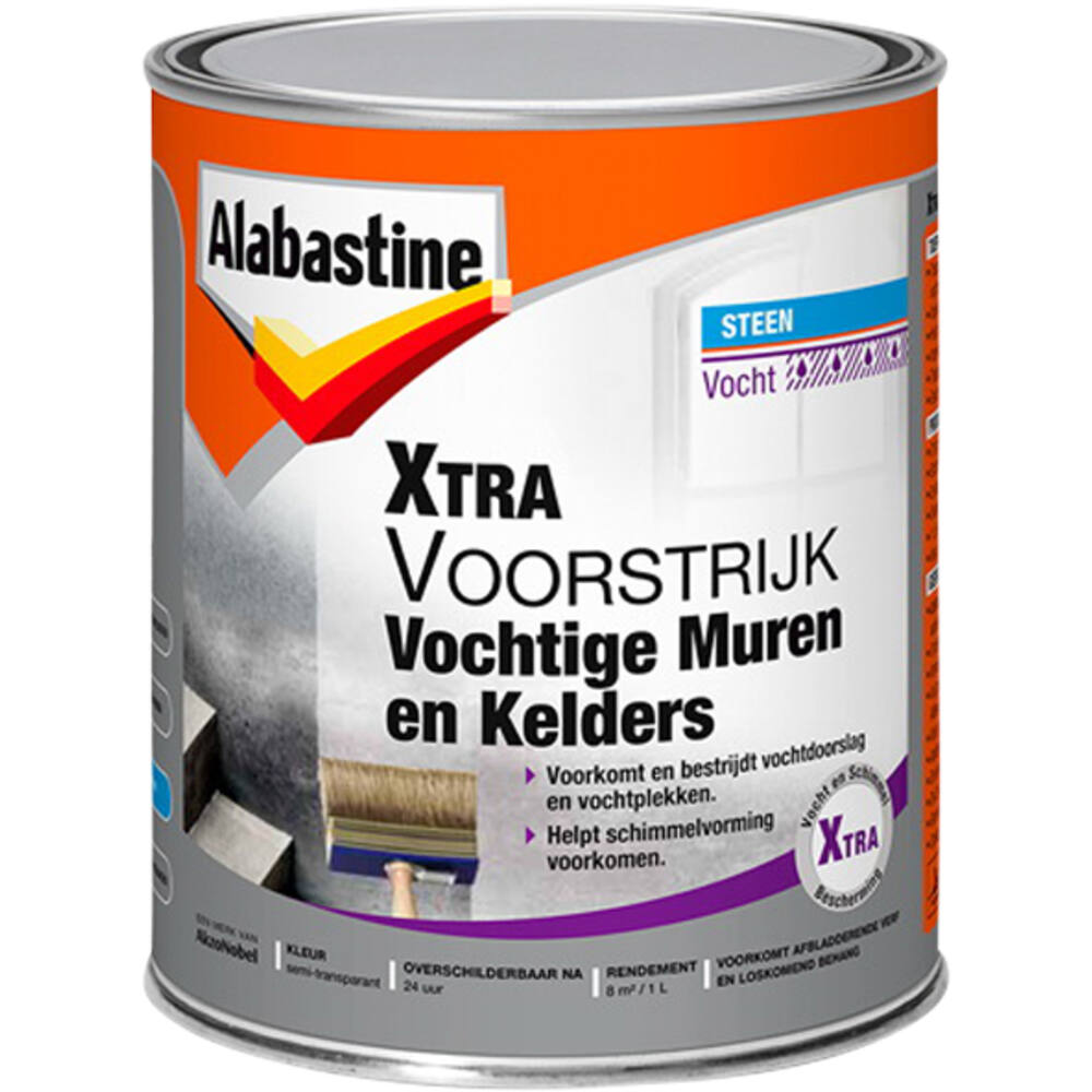 Alabastine Xtra Voorstrijk Vochtige Muren & Kelders 1 L