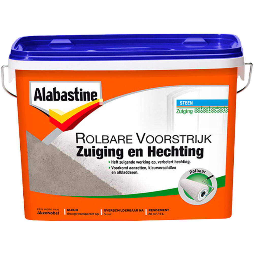 Alabastine Rolbare Voorstrijk Sneldrogend Transparant 5 L