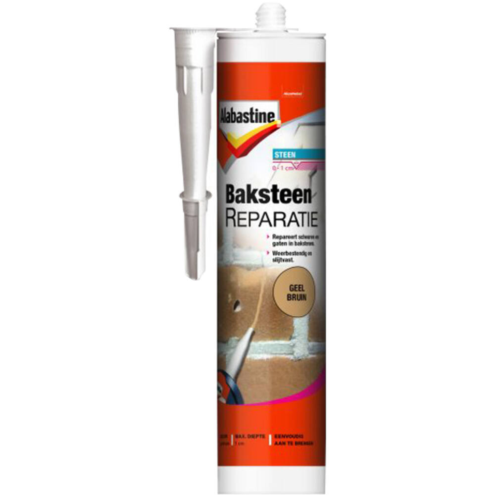 Alabastine Baksteenreparatie Geel/Bruin Koker 310 ml