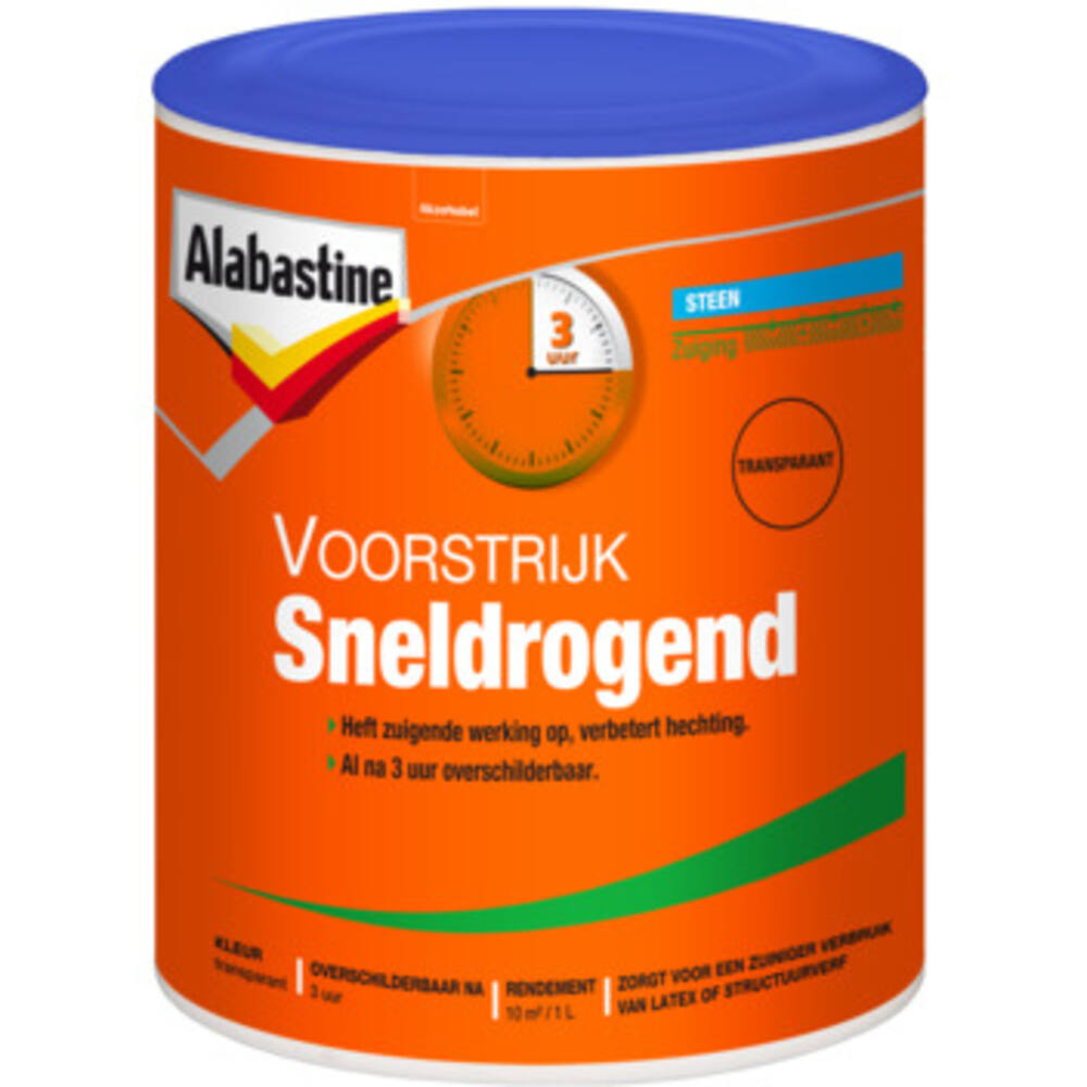 Alabastine Sneldrogende Voorstrijk Transparant 1 L