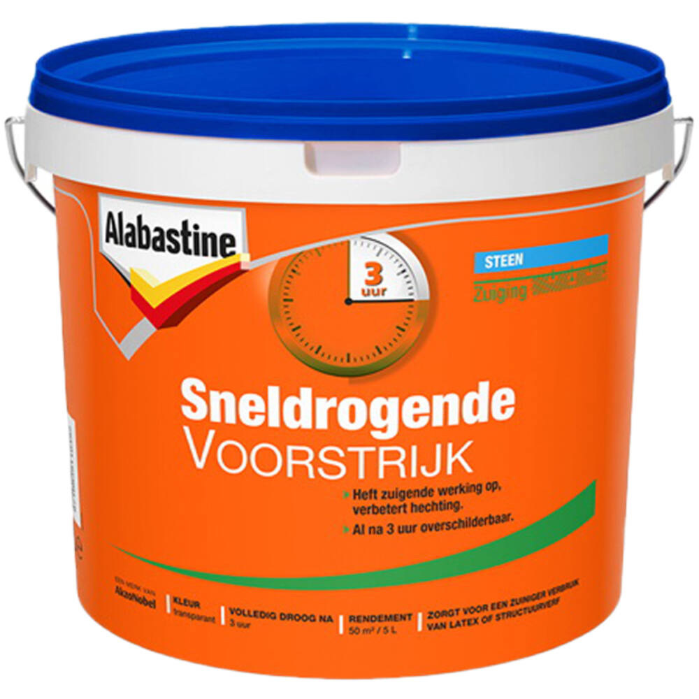 Alabastine Sneldrogende Voorstrijk Transparant 5 L