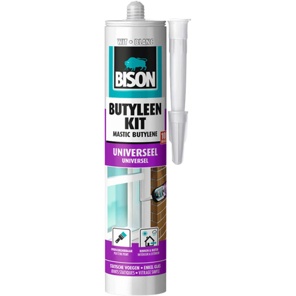 Bison Butyleenkit Wit 310 ml