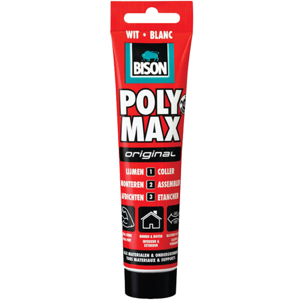 Bison Poly Max Wit 165g Hangtube
