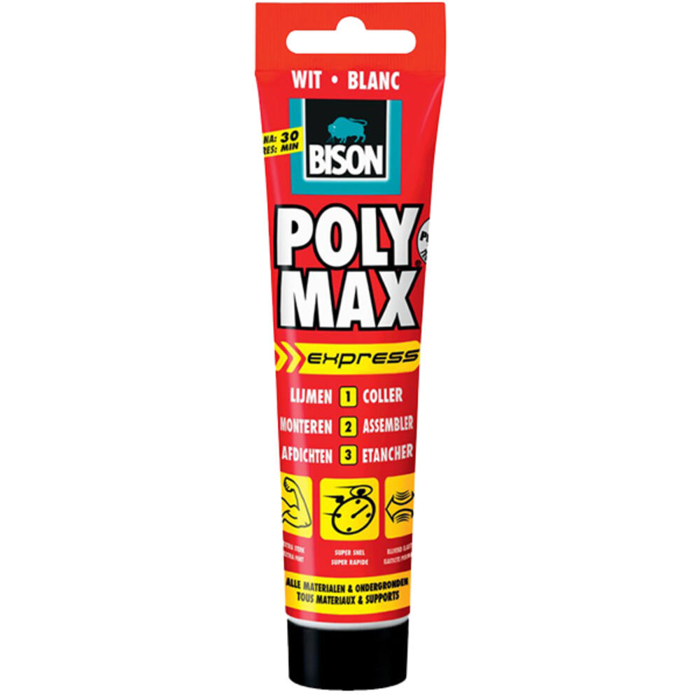 Bison Poly Max Express Wit Hangtube 165 g