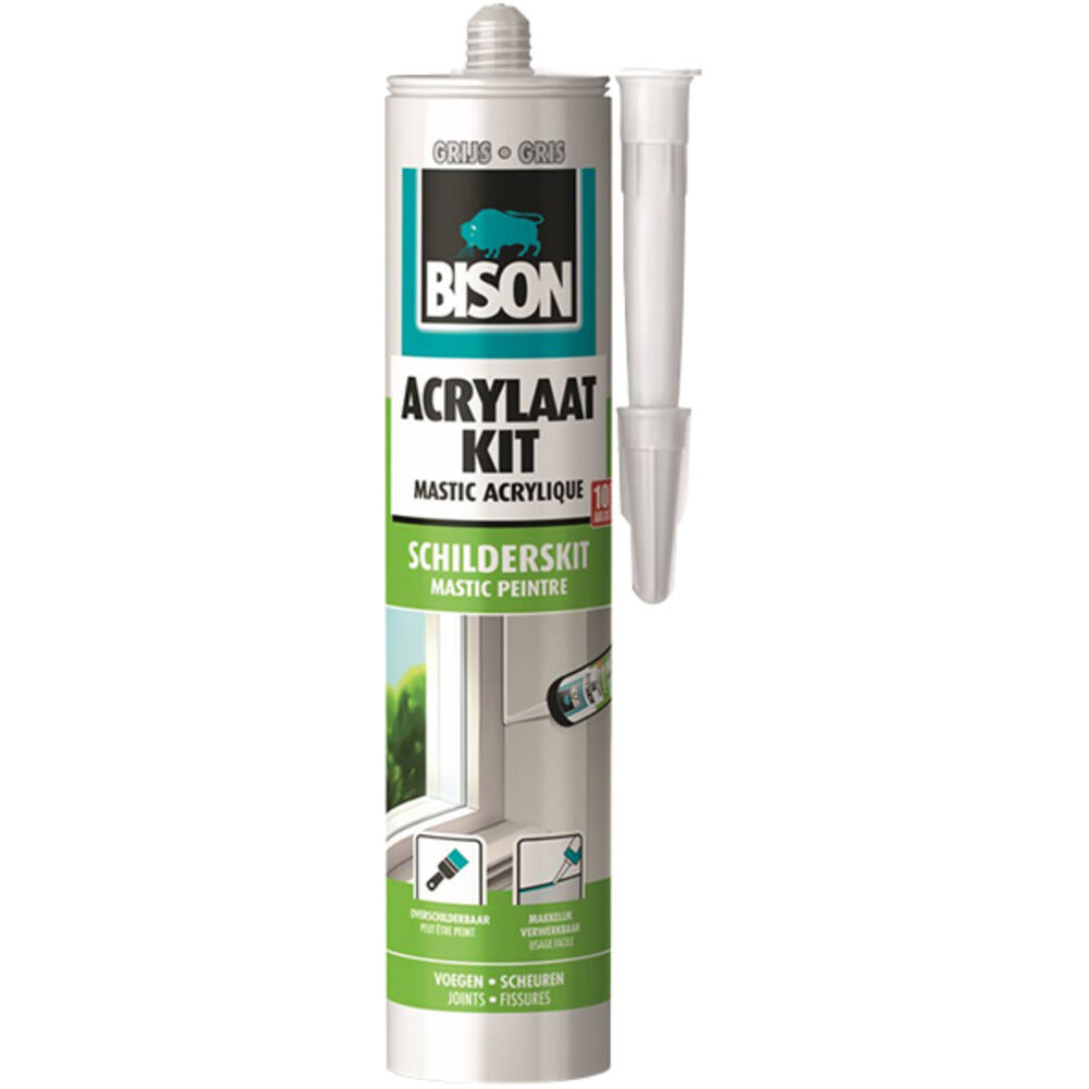 Bison Acrylaatkit grijs 300 ml
