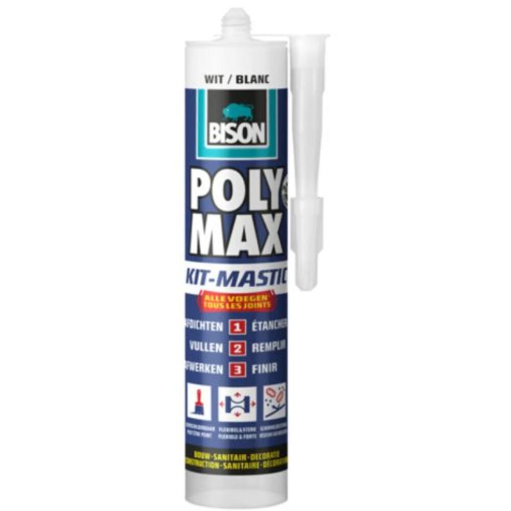 Bison Poly Max Seal Wit 280 ml