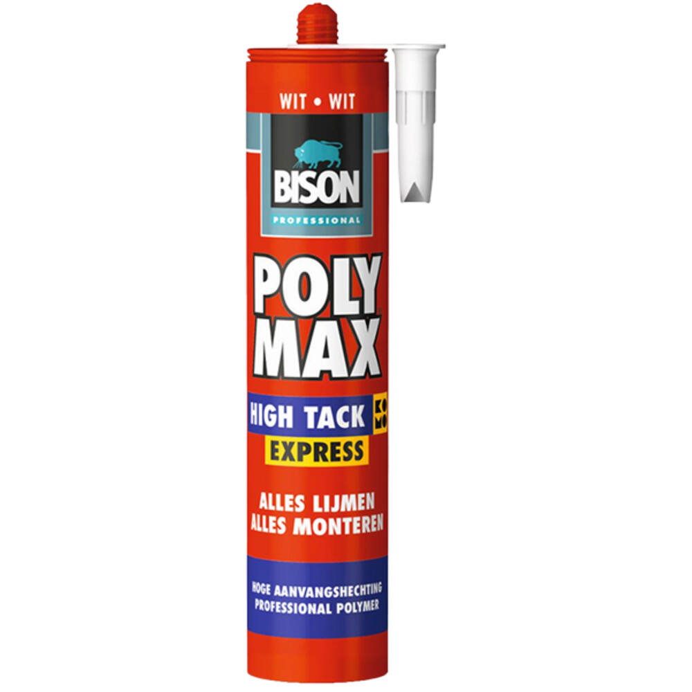 Bison Prof Polymax High Tack Express Wit Crt 435 g