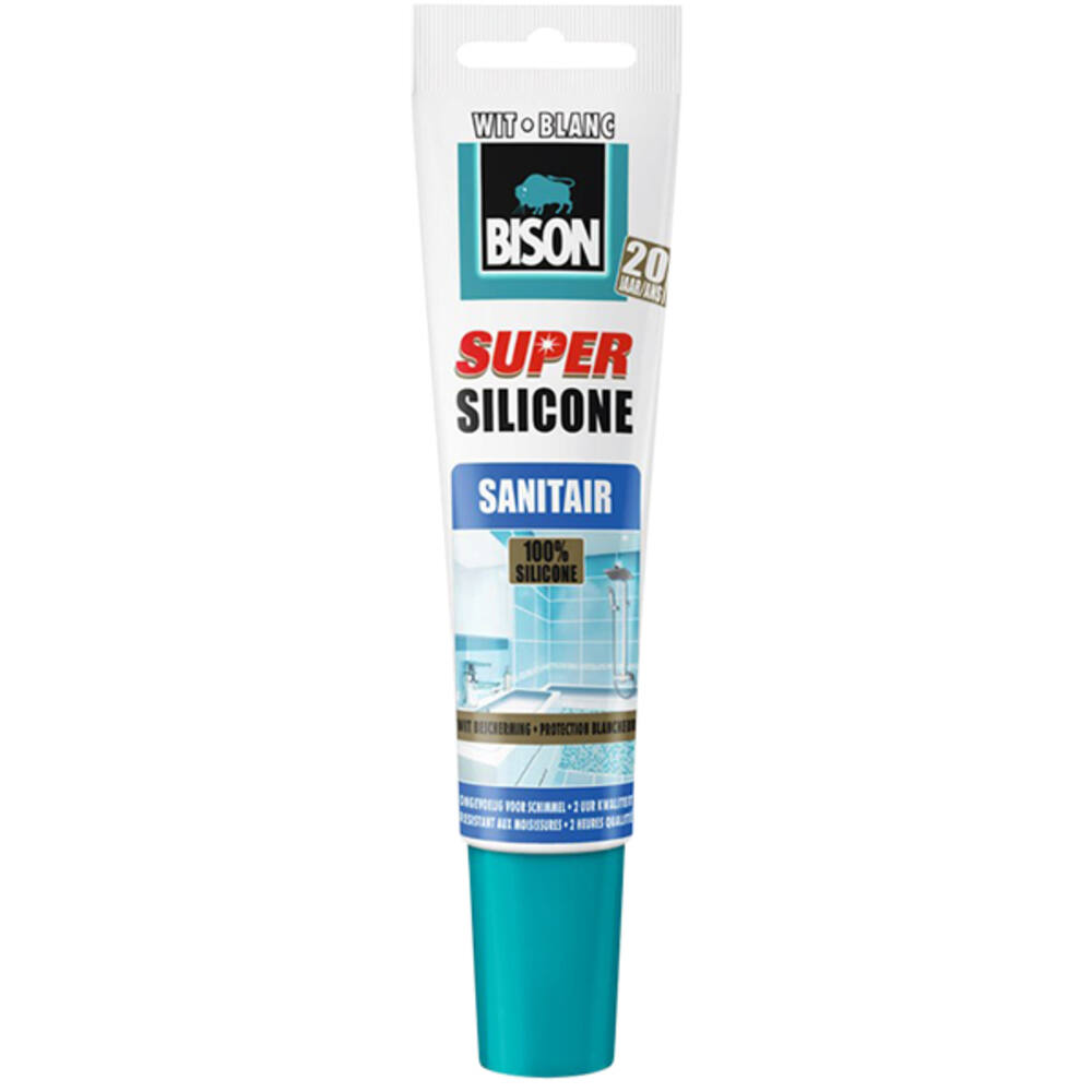 Bison Super Siliconenkit Wit 150 ml