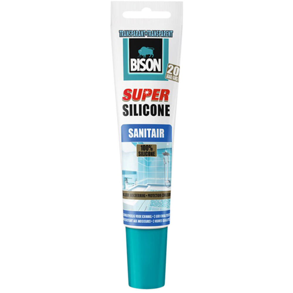 Bison Super Siliconenkit Transparant 150 ml