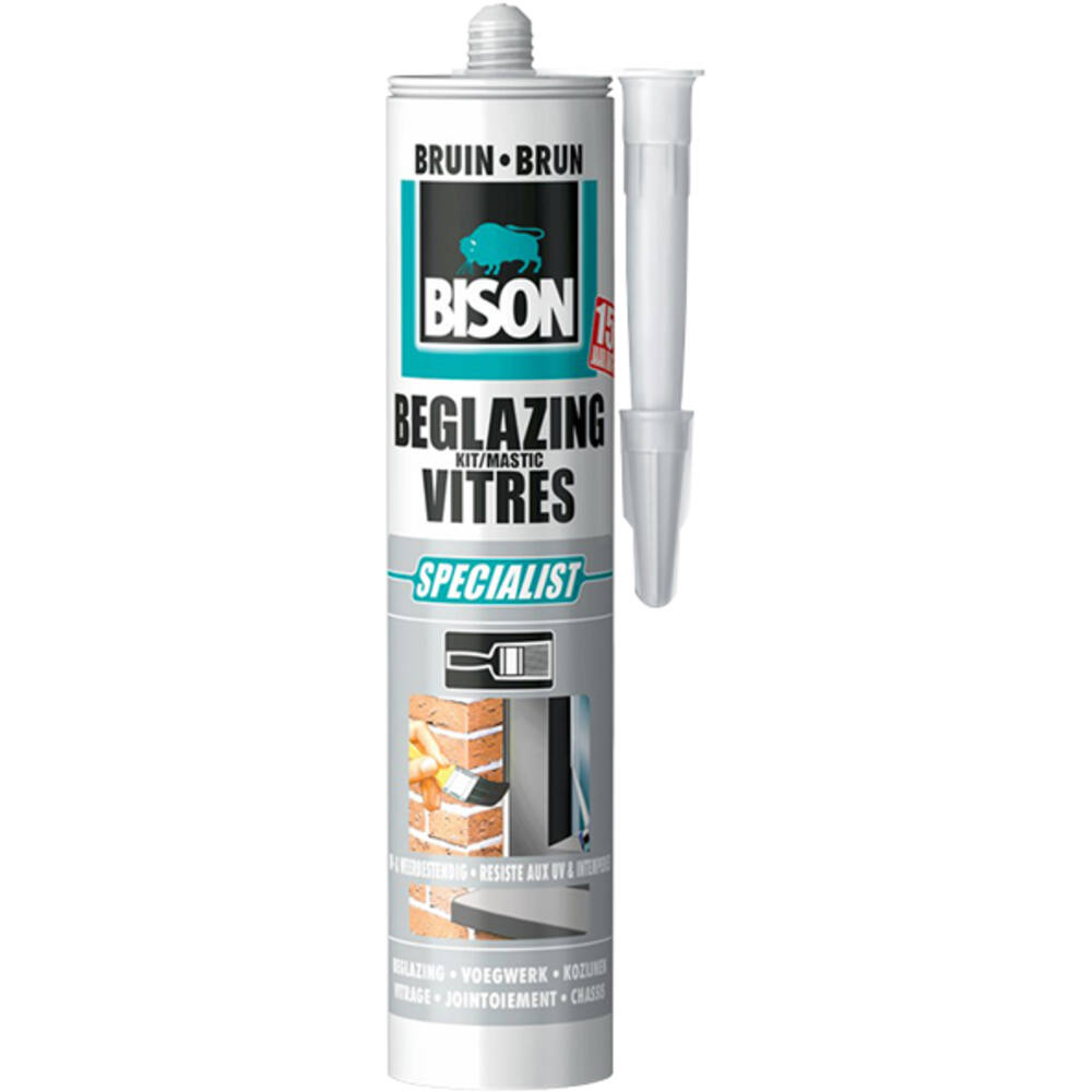 Bison Beglazingskit Bruin 290 ml