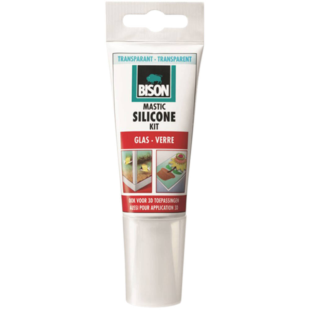 Bison Siliconenkit Glas Transparant 60 ml Tube
