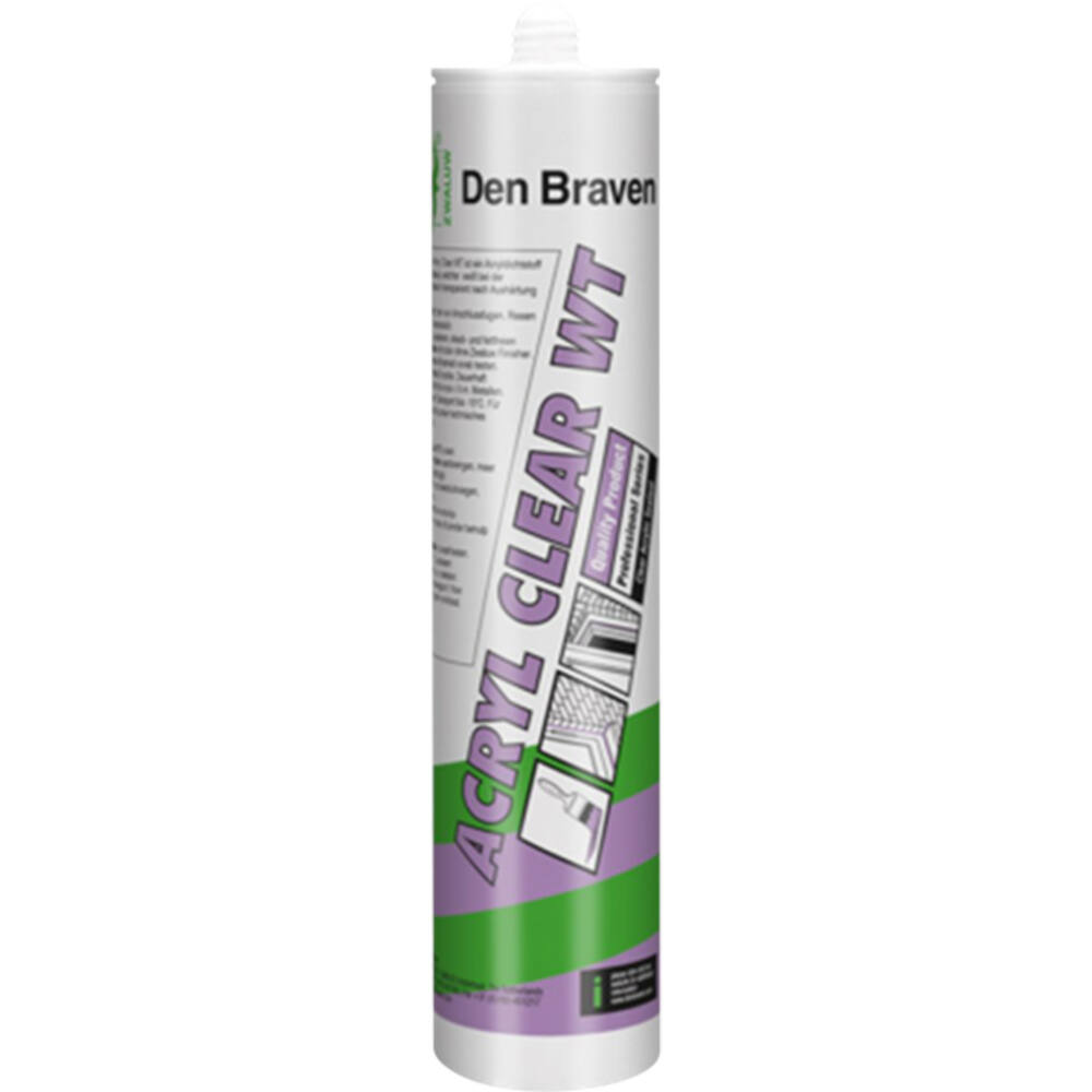Zwaluw Den Braven Acryl Clear WT 310 ml Transparant