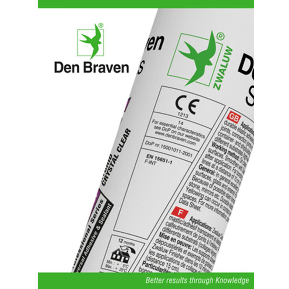 Zwaluw Den Braven Clear Fix Kristal Helder 290 ml