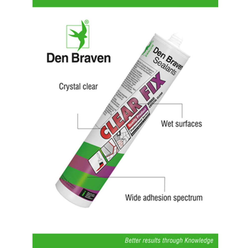 Zwaluw Den Braven Clear Fix Kristal Helder 290 ml