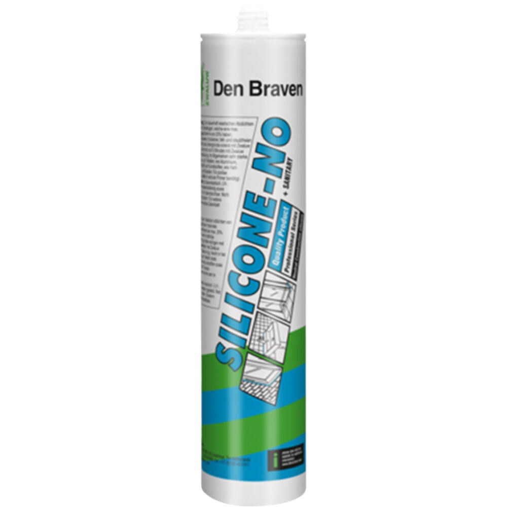 Zwaluw Silicone-No+Sanitary 310 ml Zwart