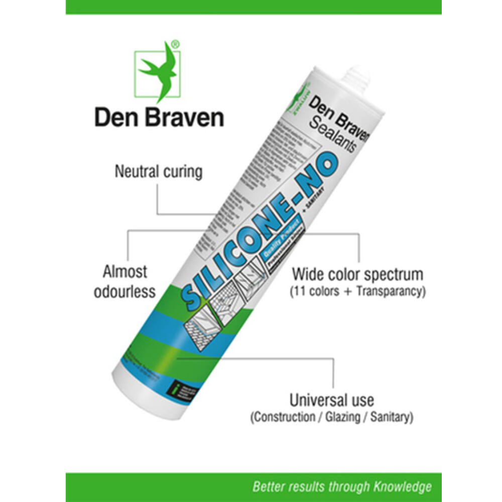 Zwaluw Silicone-No+Sanitary 310 ml Wit