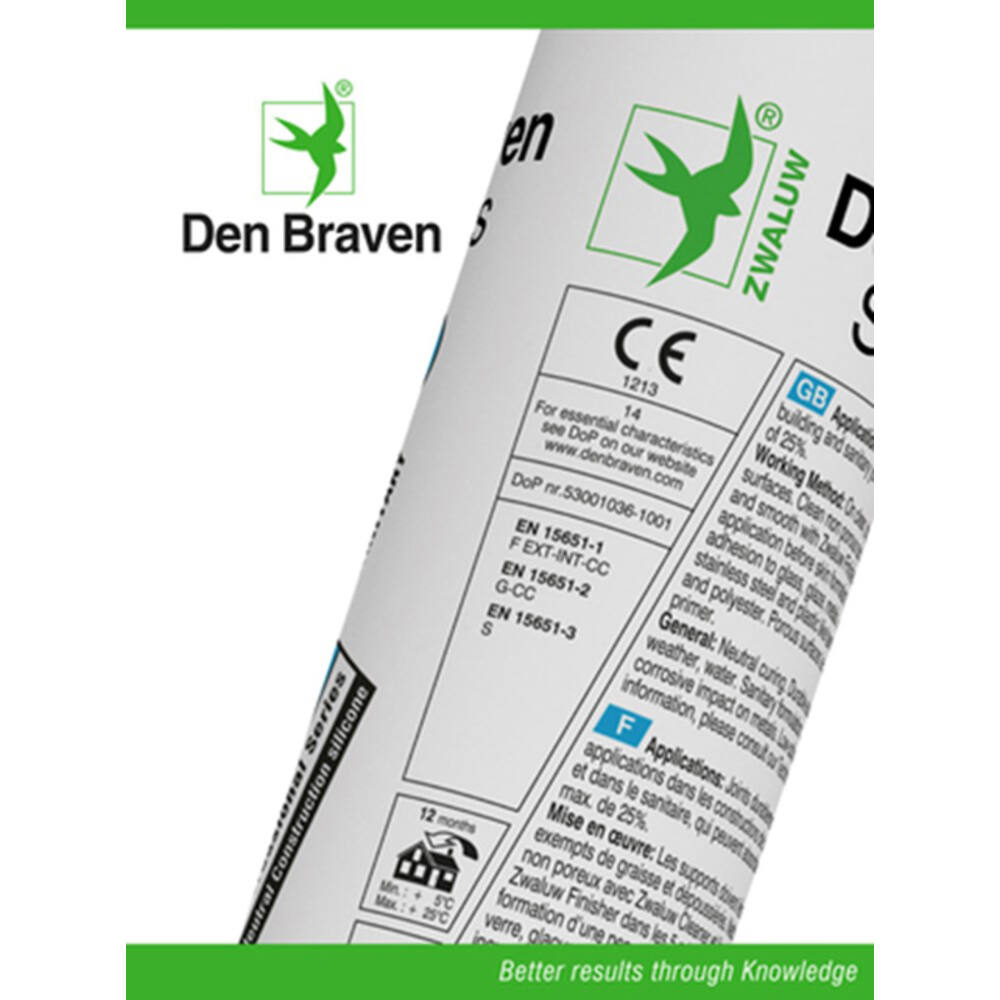 Zwaluw Silicone-No+Sanitary 310 ml Wit