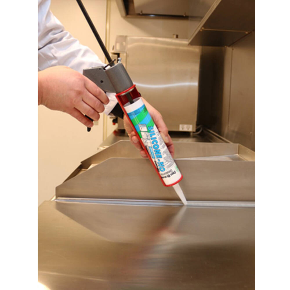 Zwaluw Silicone-No+Sanitary 310 ml Transparant Grijs