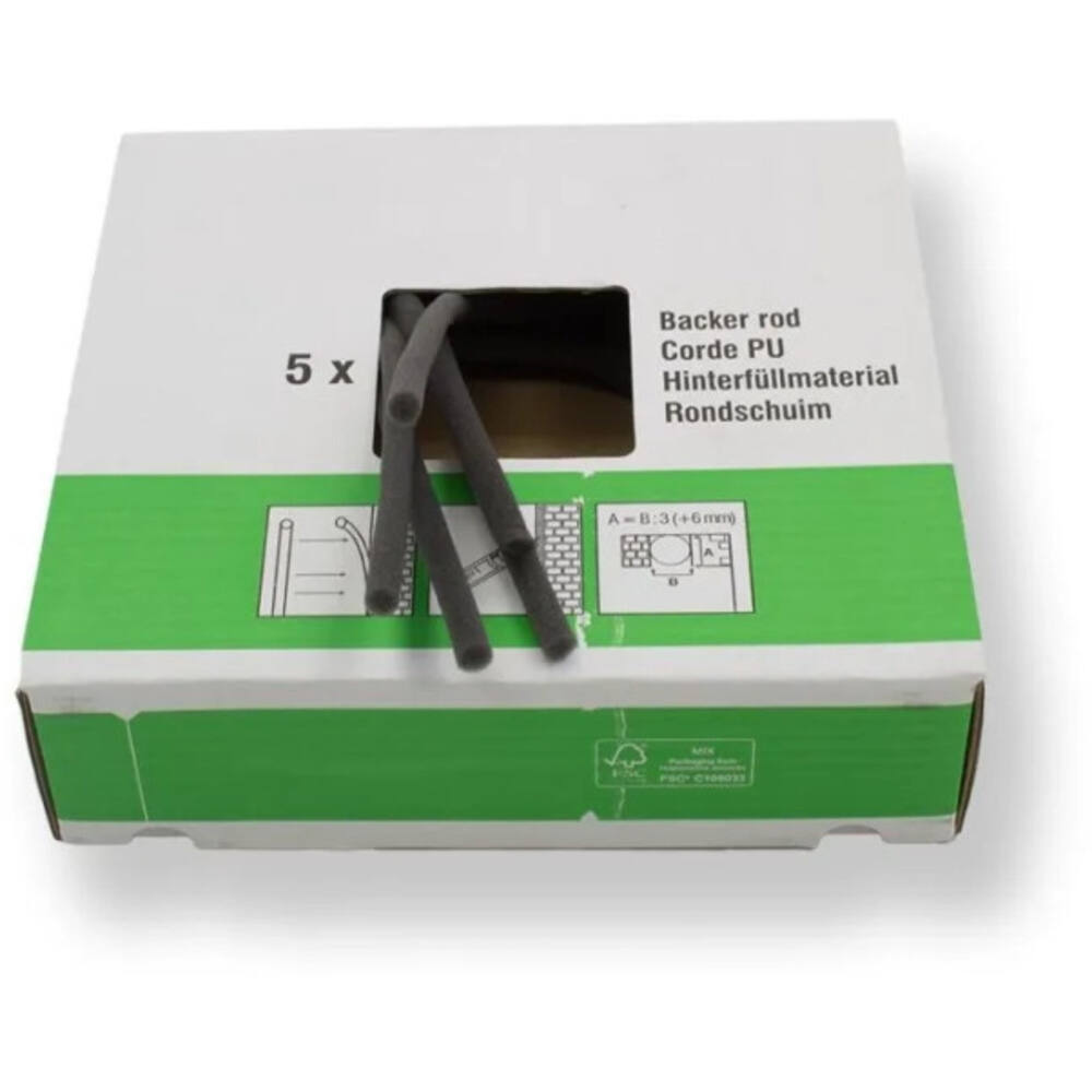 Zwaluw Den Braven Rugvulling Pu Open Cel Grijs 20 mm (5x1 m)
