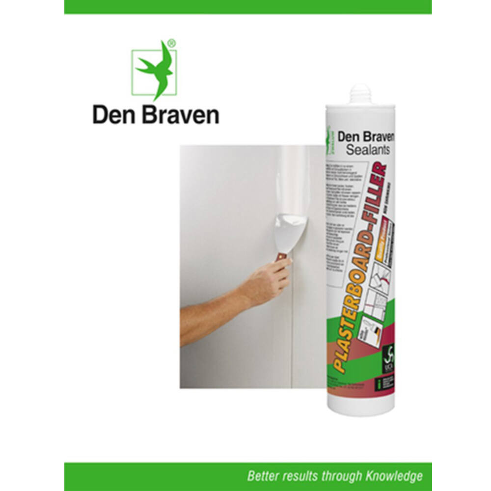 Zwaluw Den Braven Plasterboard-Filler 310 ml Wit