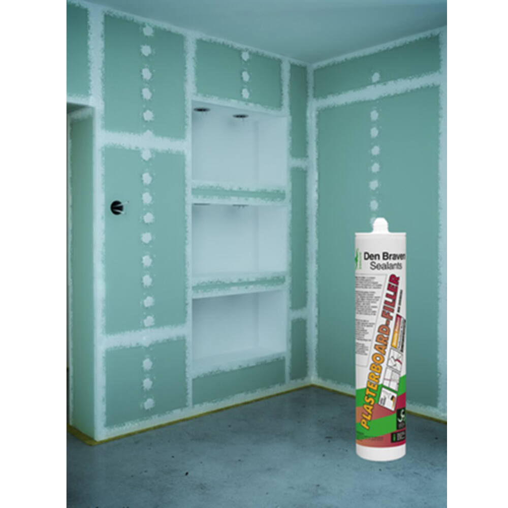 Zwaluw Den Braven Plasterboard-Filler 310 ml Wit