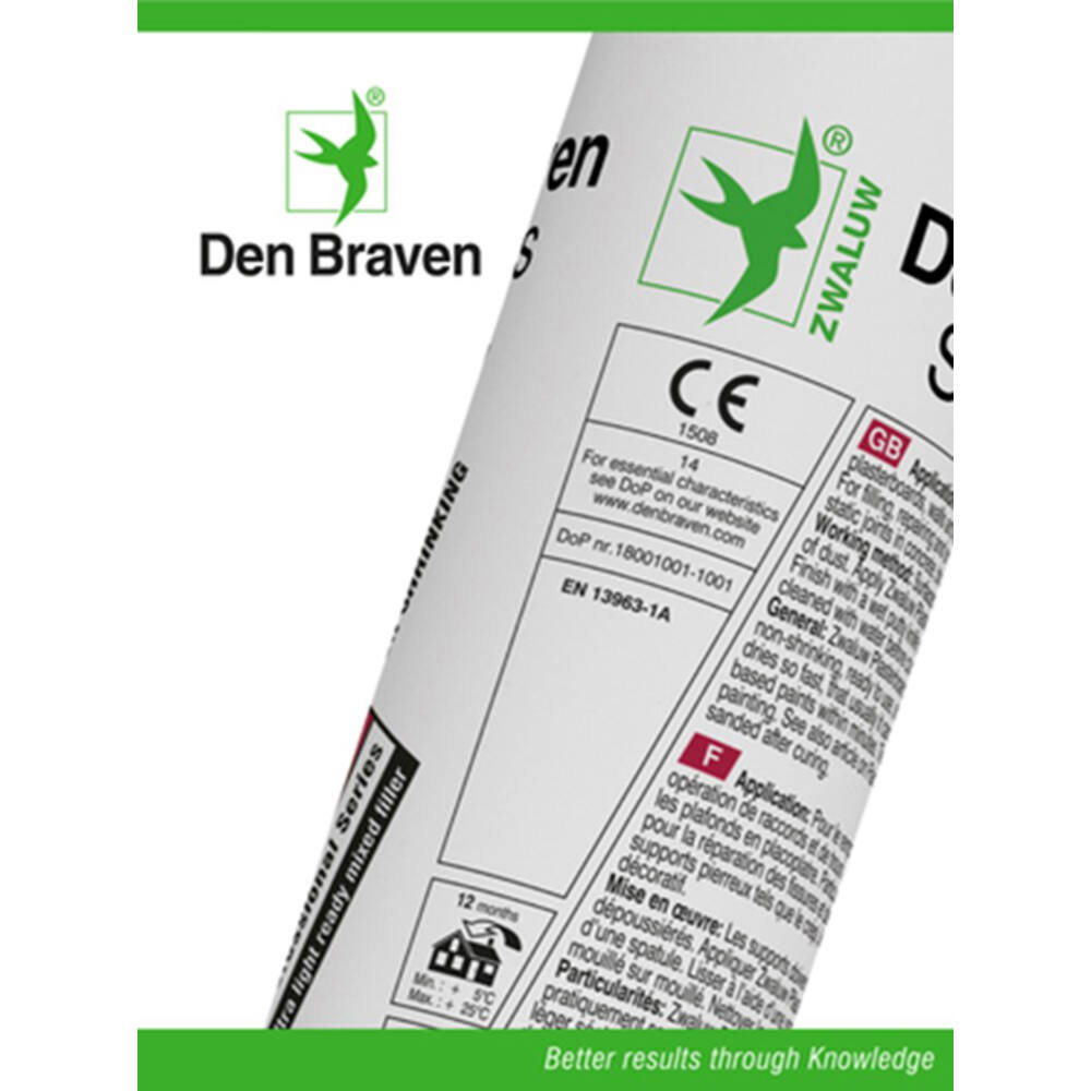 Zwaluw Den Braven Plasterboard-Filler 310 ml Wit