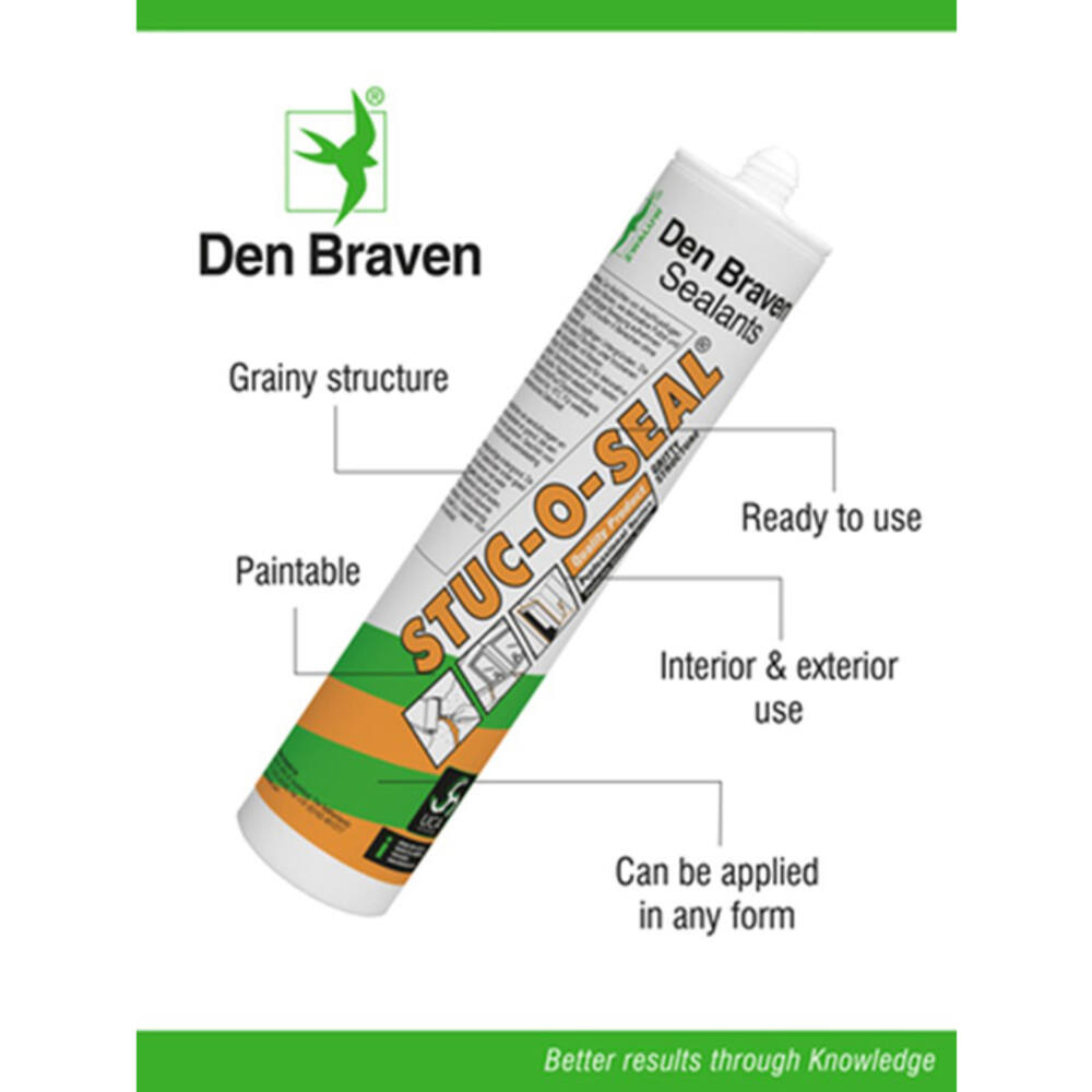 Zwaluw Den Braven Stuc-O-Seal 310 ml Wit