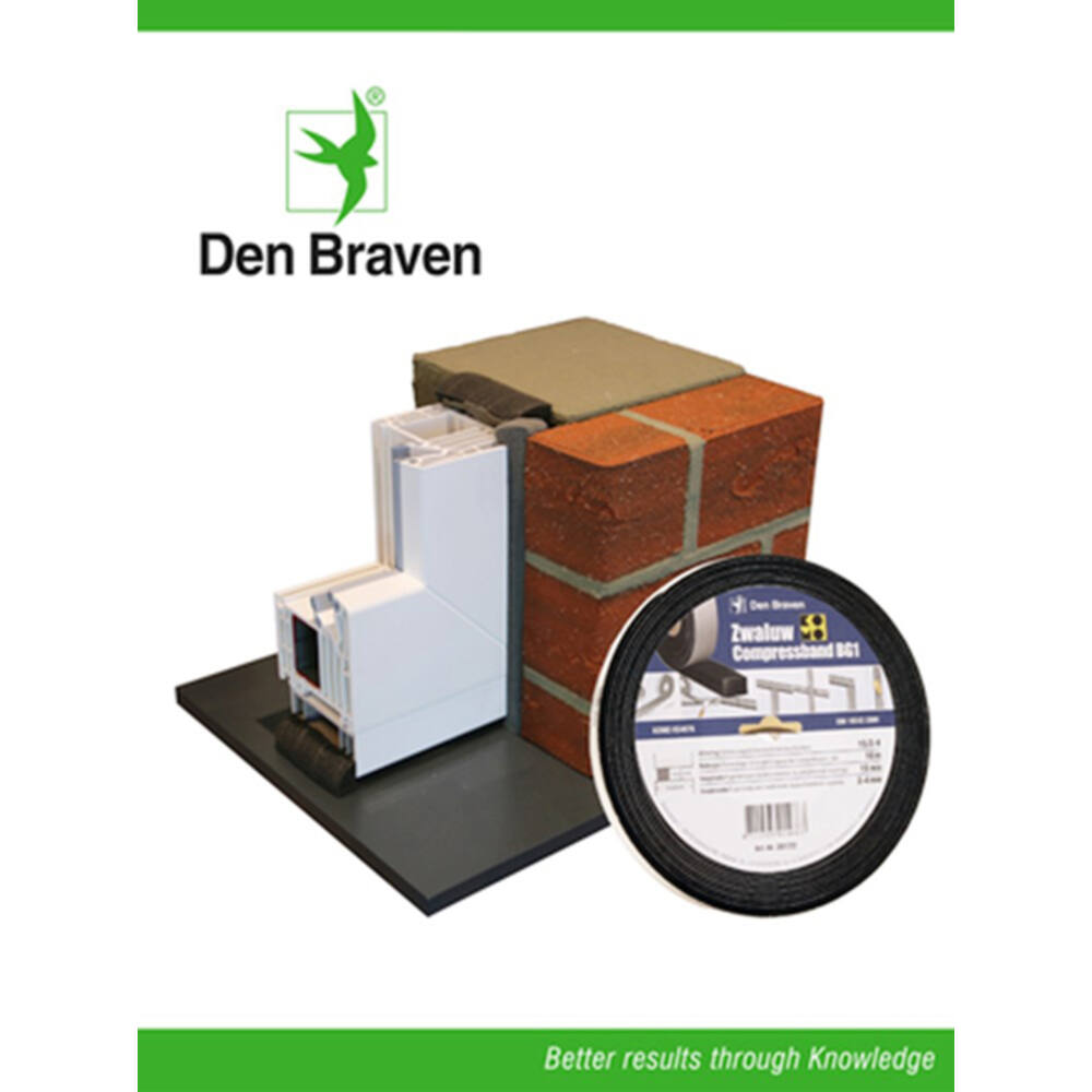 Zwaluw Den Braven Compressband Bg1 Antraciet 15 st/20 mm/3-7 mm 8 m