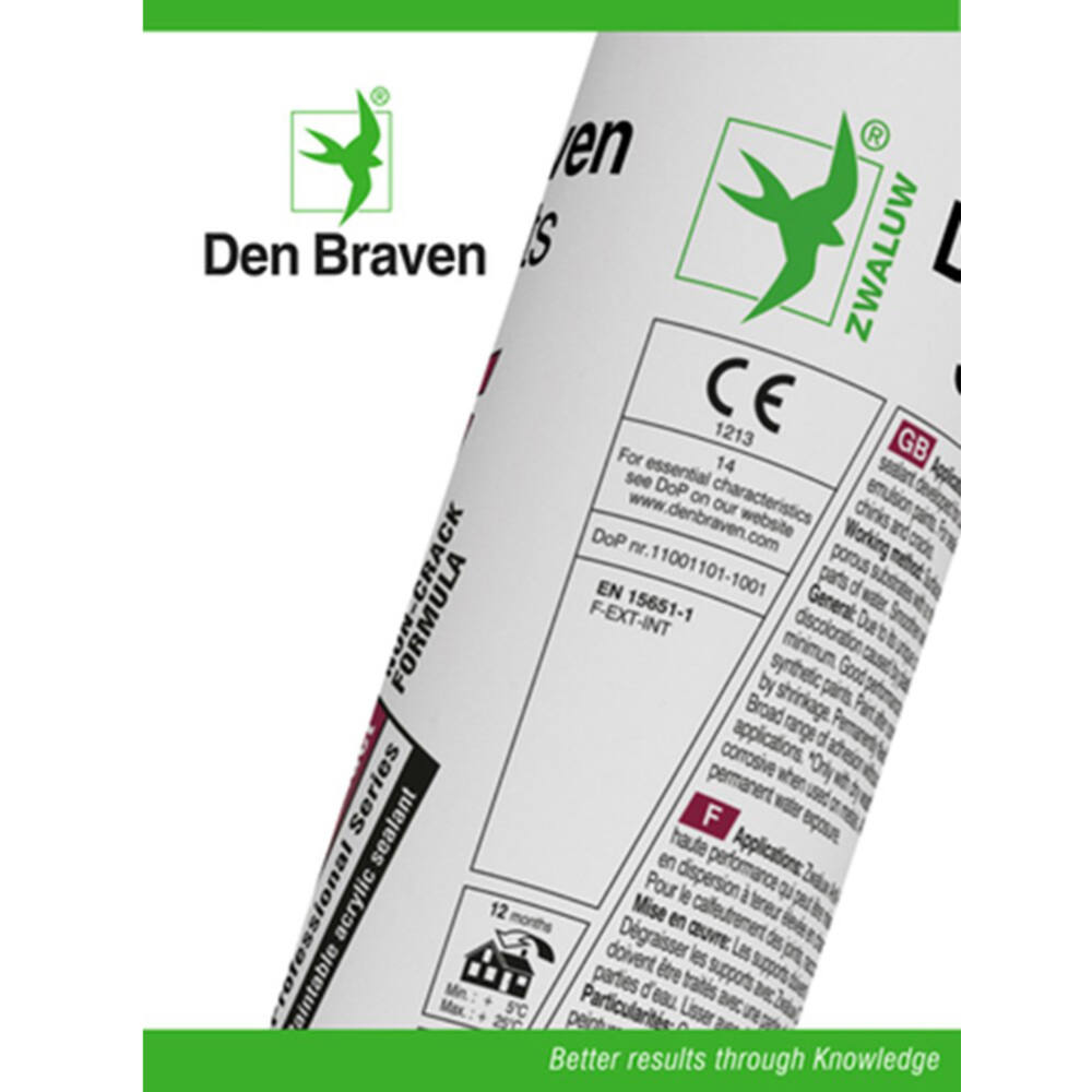 Zwaluw Den Braven Acryl Anti-Crack 310 ml Wit