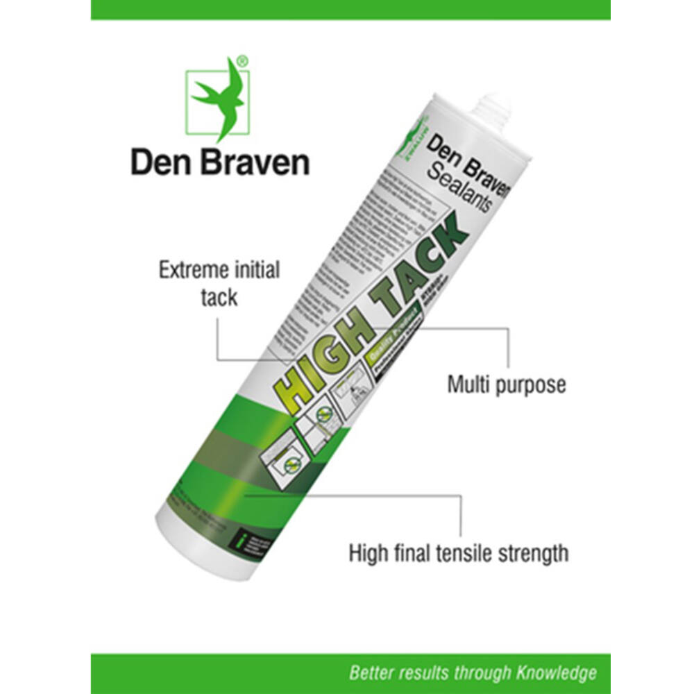 Zwaluw Den Braven High Tack 290 ml Zwart