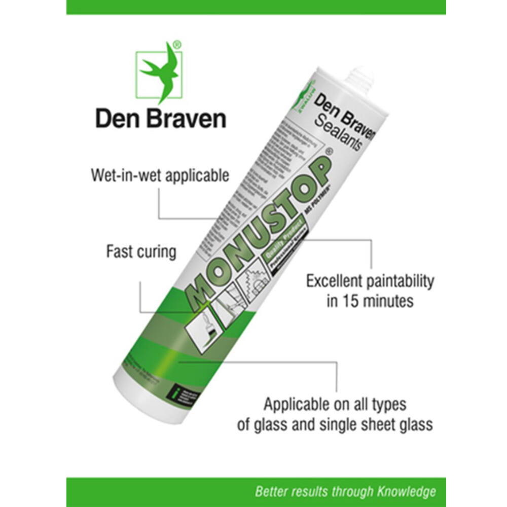 Zwaluw Den Braven Monustop 290 ml Wit