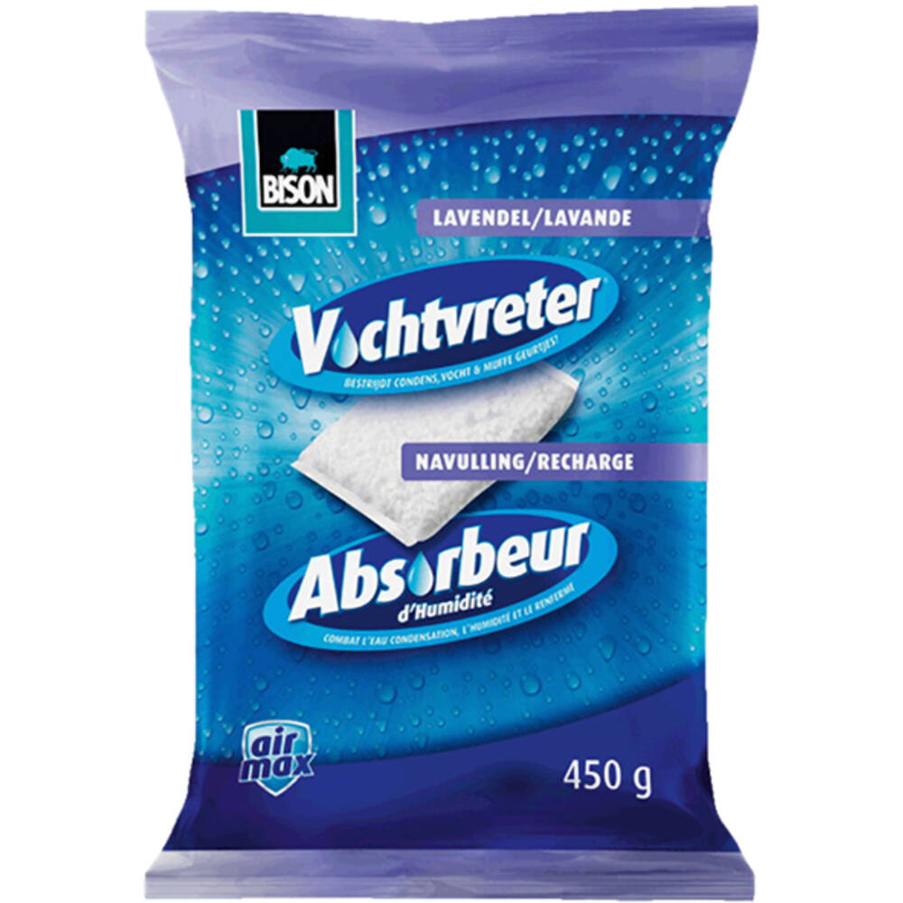 Bison Air Max Vochtvreter Navulzak Lavendel 450 g
