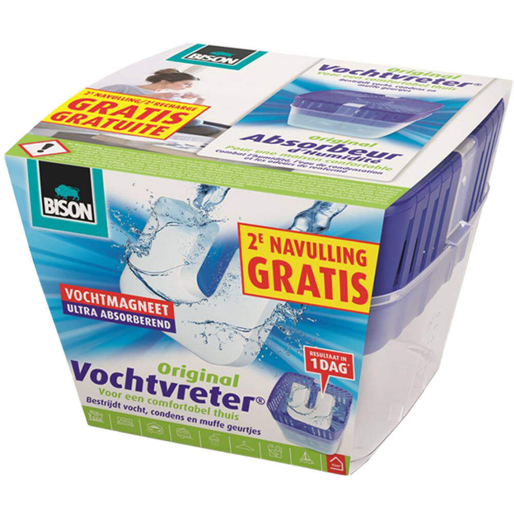 Bison Vochtvreter Magneet + Navul 450 g