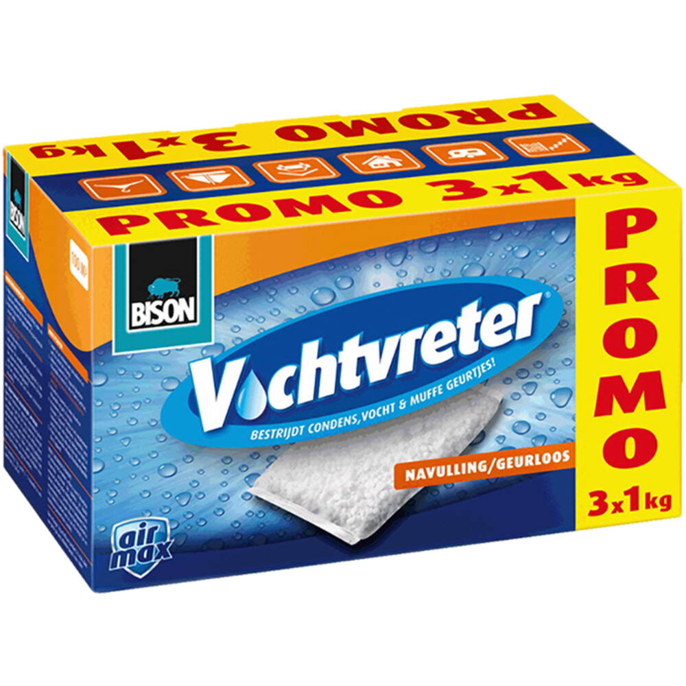 Bison Air Max Vochtvreter Navulling 3 x 1 kg