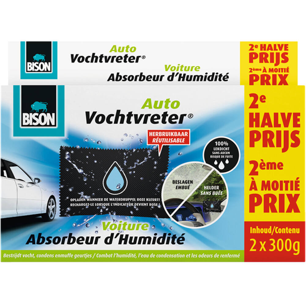 Bison Auto Vochtvreter 2x300G 2E Halve Prijs