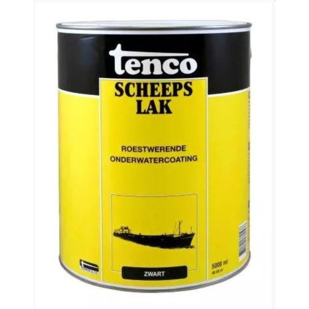 Tenco Scheepslak Dekkend Zwart 5 L