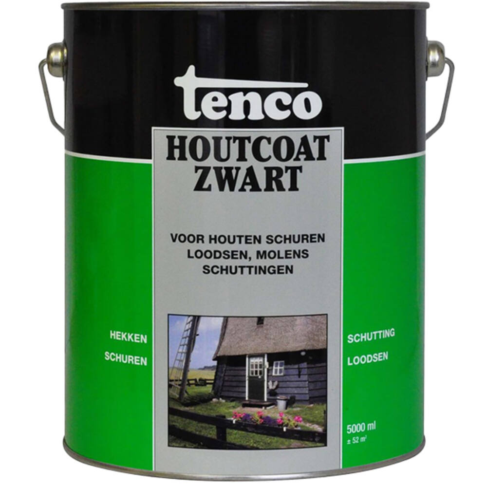 Tenco Houtcoat Zwart 5 L
