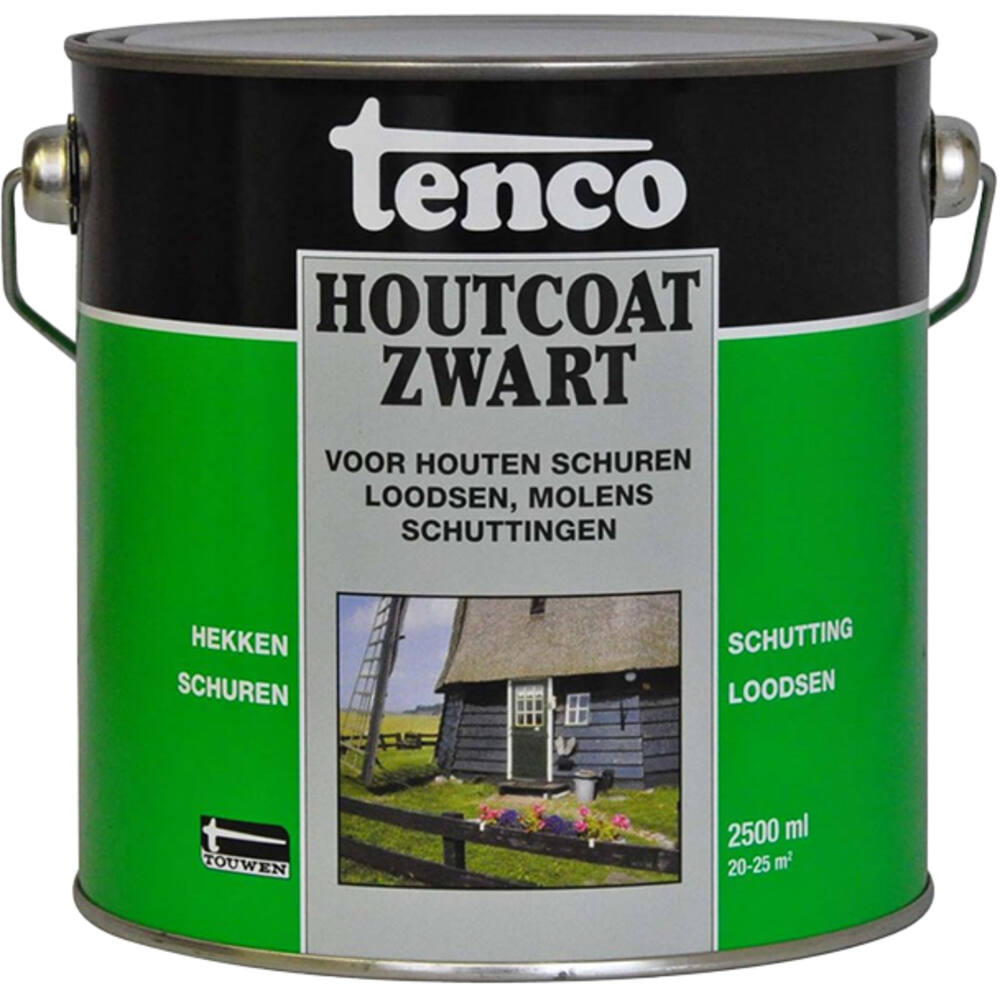 Tenco Houtcoat Zwart 2,5 L