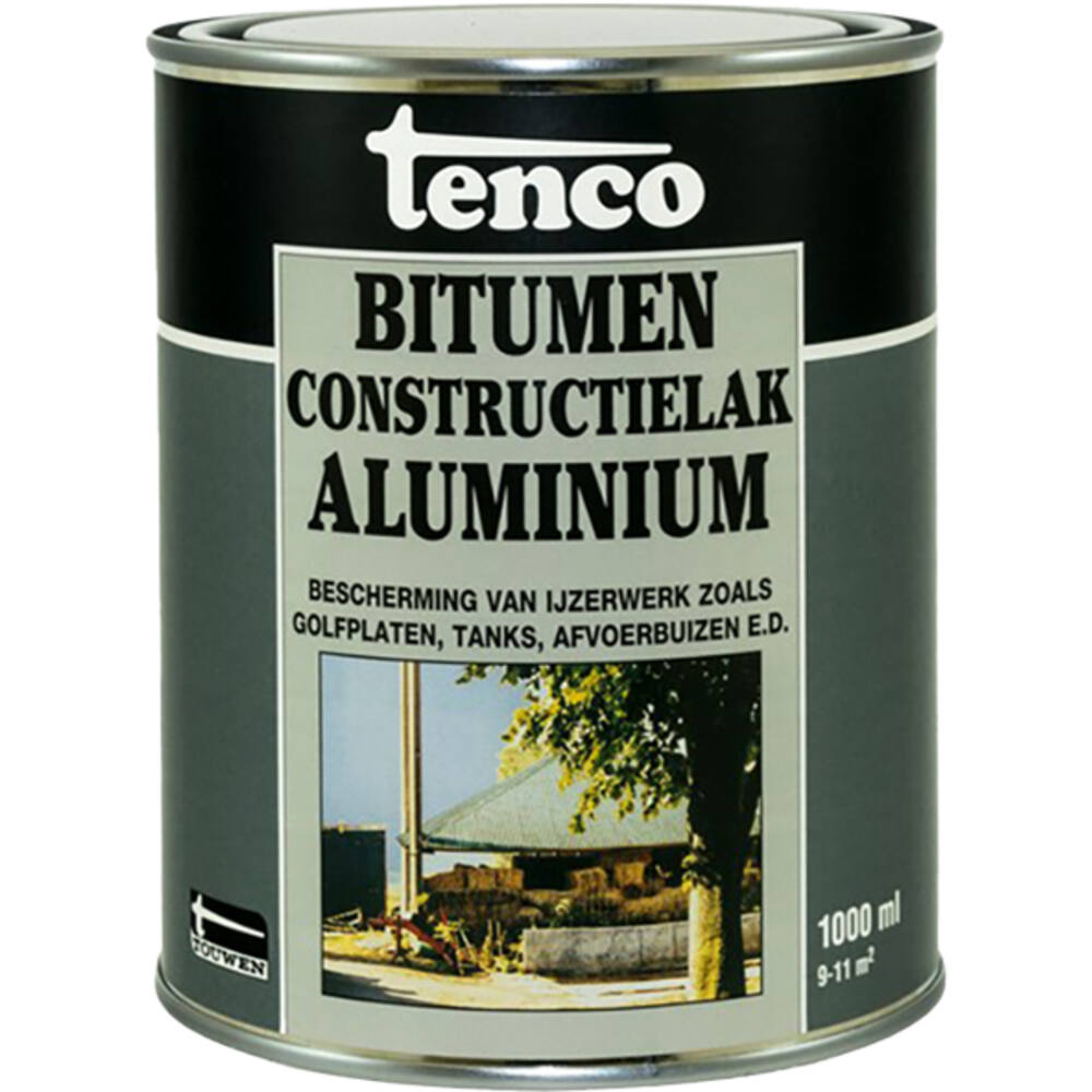 Tenco Bitumen Constuctielak Aluminium 1 L