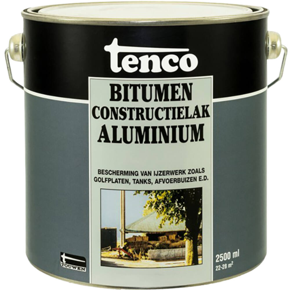 Tenco Bitumen Constructielak Aluminium 2,5 L