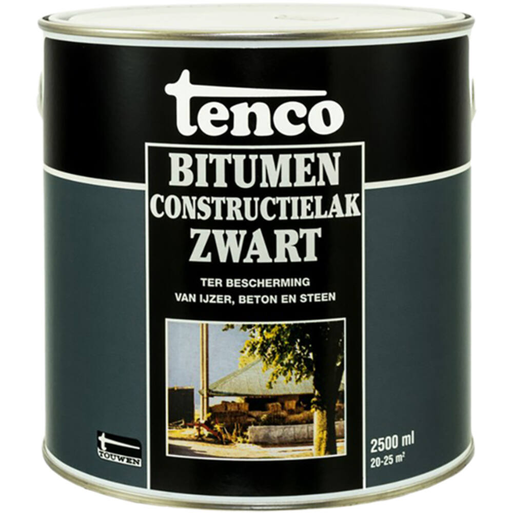 Tenco Bitumen Constructielak Zwart 2,5 L