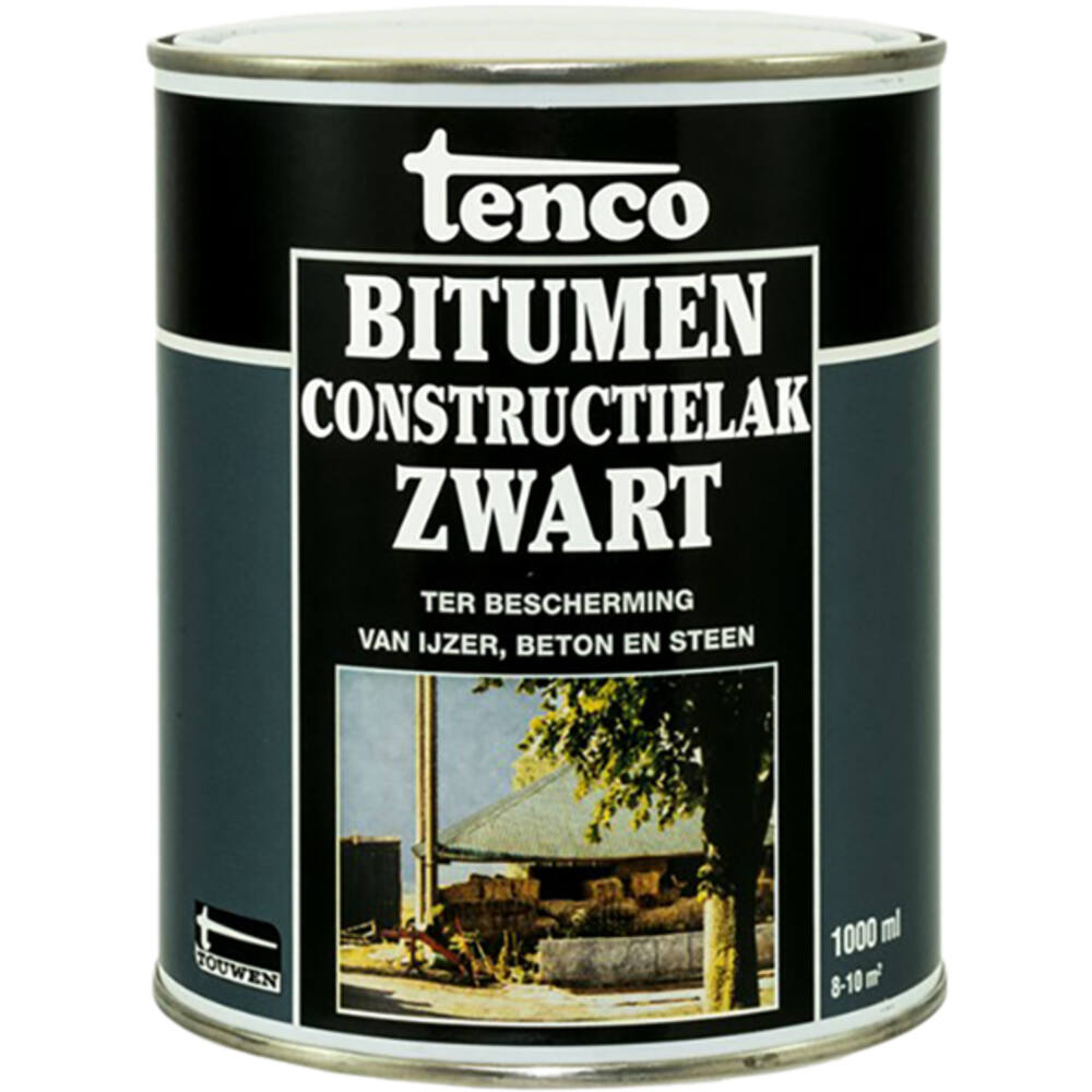 Tenco Bitumen Constructielak Zwart 1 L