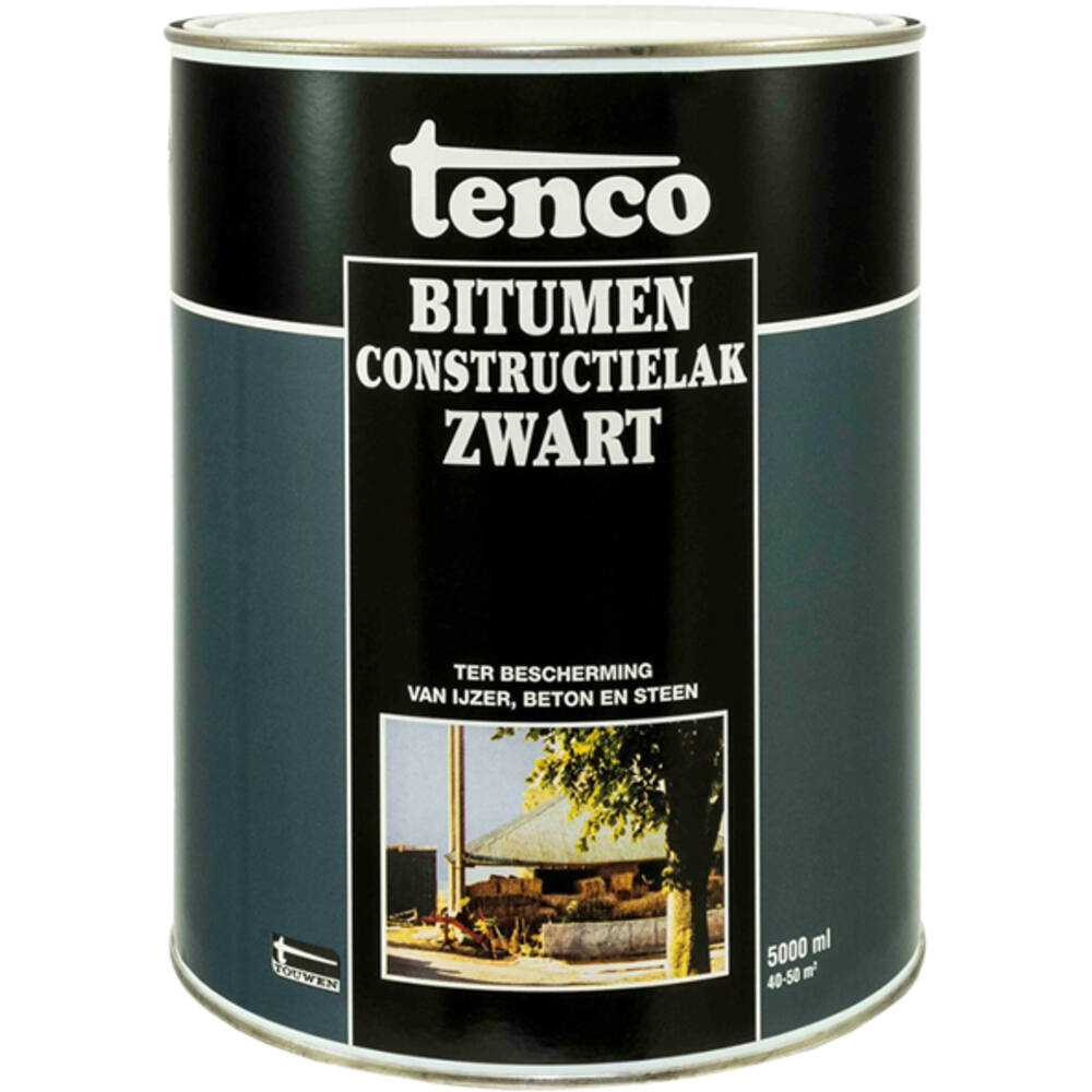 Tenco Bitumen Constructielak Zwart 5 L