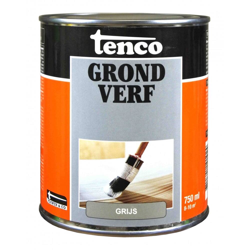 Tenco Grondverf Dekkend Mat Grijs 250 ml