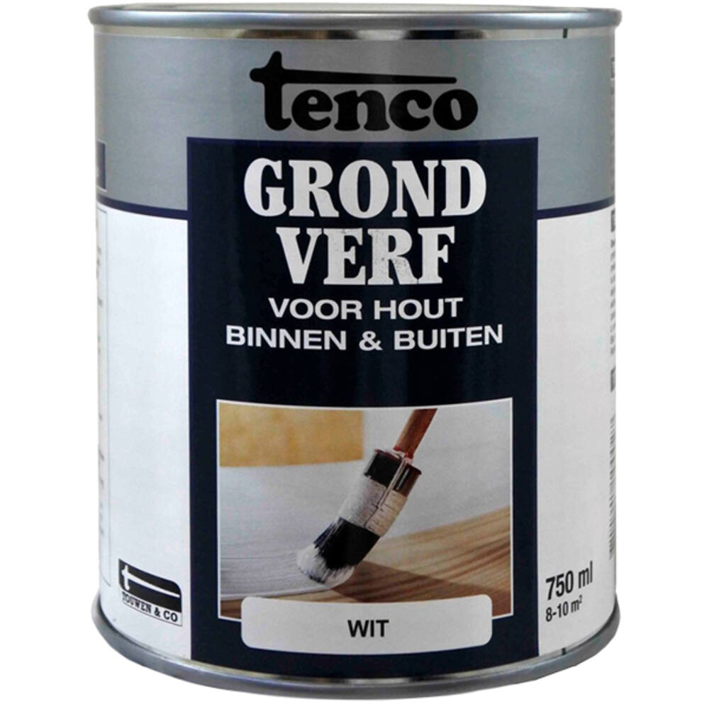 Tenco Grondverf Dekkend Mat Wit 750 ml