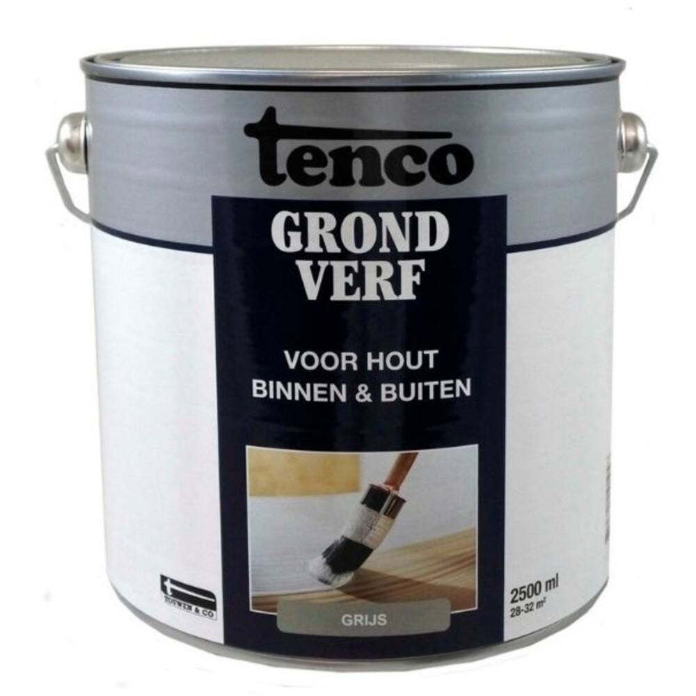 Tenco Grondverf Dekkend Mat Grijs 2,5 L